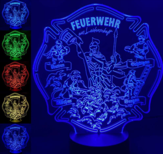 Schutzpatron ST. FLORIAN LED Design Lampe